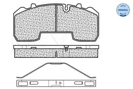 Комплект гальмівних колодок MEYLE 025 291 6530