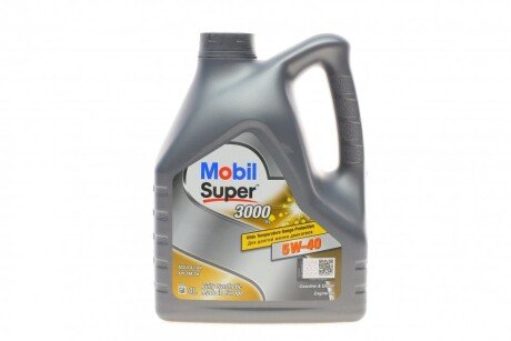 Моторна олива Super 3000 X1 5W-40, 4л. MOBIL 152566