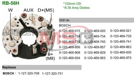 Выпрямитель RB-56H MOBILETRON RB56H