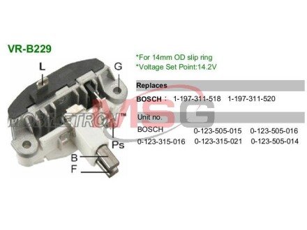 Регулятор напруги генератора MBT MOBILETRON VRB229