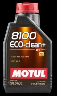 8100 Eco-clean+ SAE 5W30 (1L) MOTUL 101580