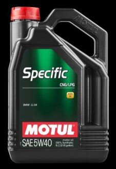 Specific CNG/LPG SAE 5W40 (5L) MOTUL 101719