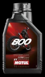 Олива моторна 800 2T Factory Line Off Road, MOTUL 104038