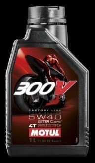 300V 4T Factory Line Road Racing SAE 5W40 (1L) MOTUL 104112