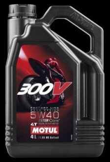 300V 4T Factory Line Road Racing SAE 5W40 (4L) MOTUL 104115