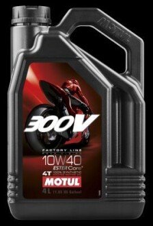 300V 4T Factory Line Road Racing SAE 10W40 (4L) MOTUL 104121