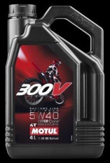 300V 4T Factory Line Off Road SAE 5W40 (4L) MOTUL 104135