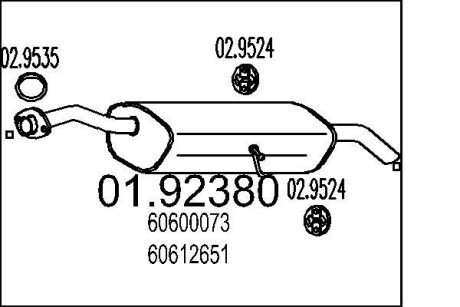 Глушник MTS 01.92380