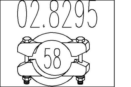 Хомут вихлопної системи MTS 02.8295