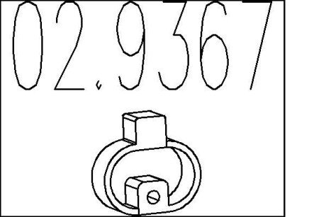 Гумовий елемент кріплення MTS 02.9367