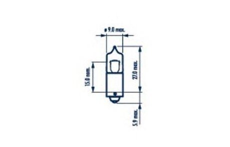 178333000 Лампа H10W 12V 10W BA9s (10шт) HALOGEN MINIATURE NARVA 17833