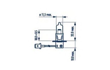 487003000 Лампа H3 24V 70W PK22s HD NARVA 48700