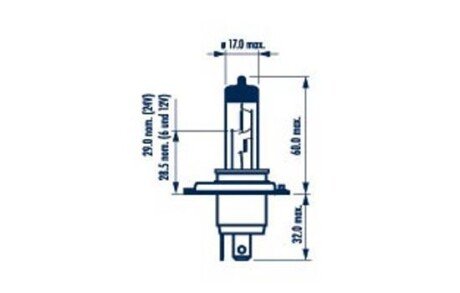 488893000 Лампа H4 LONG LIFE 12V 60/55W P43t LONG LIFE NARVA 48889