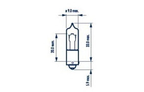 681913000 Лампа H21W 12V 21W BAY9s HALOGEN MINIATURE NARVA 68191