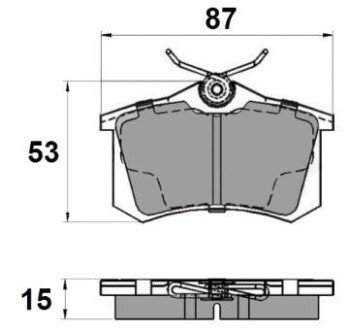 Гальмівні колодки зад. Caddy III/IV/Passat/Audi A4/A6 (Lucas) National NP2037