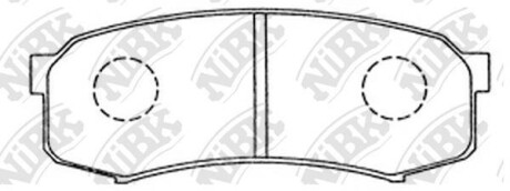 Колодки дискового тормоза NiBK PN1243