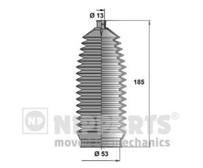 Пильовик рульового механізма NIPPARTS N2840907