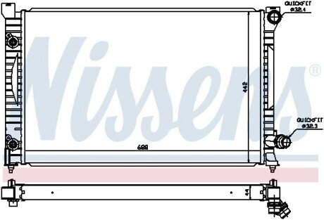 Радiатор NIS NISSENS 60424