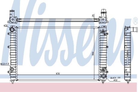 Радiатор NISSENS 60493A