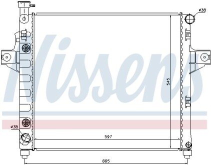 Радiатор NIS NISSENS 61009