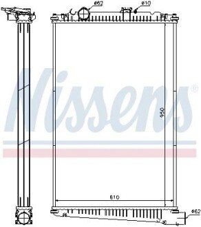 Радіатор системи охолодження NISSENS 614420