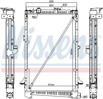 Радіатор системи охолодження NISSENS 61442A