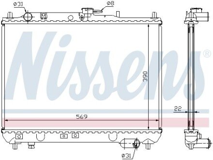 Радiатор NIS NISSENS 62409A