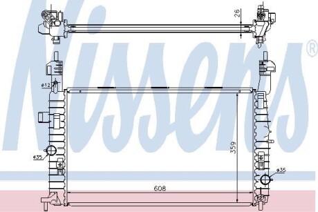 Радiатор NISSENS 63087A