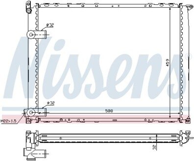 Радiатор NIS NISSENS 63943A