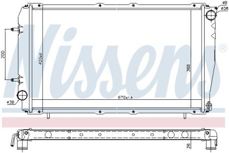 Радiатор NIS NISSENS 641111