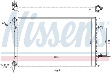 Радіатор охолодження NISSENS 65277