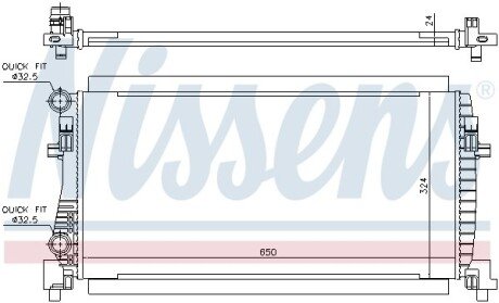 Радіатор охолодження NISSENS 65317