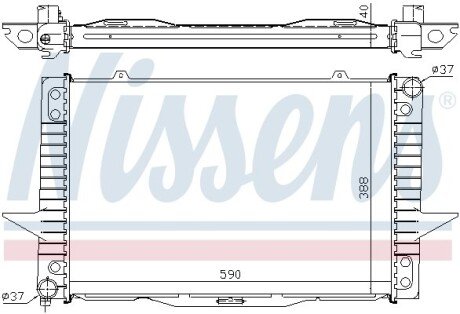 Радiатор NIS NISSENS 65536A