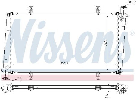 Радiатор NIS NISSENS 65551A