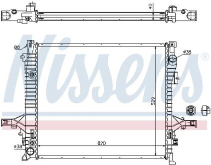 Радiатор NIS NISSENS 65613A