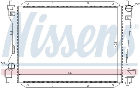 Радiатор NIS NISSENS 66703