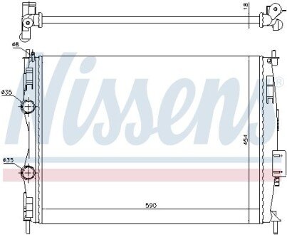 Радiатор NIS NISSENS 67368