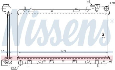 Радiатор NIS NISSENS 67704A