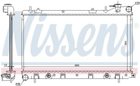 Радiатор NIS NISSENS 67728