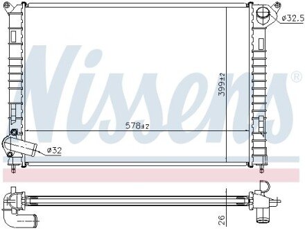 Радiатор NIS NISSENS 69703A