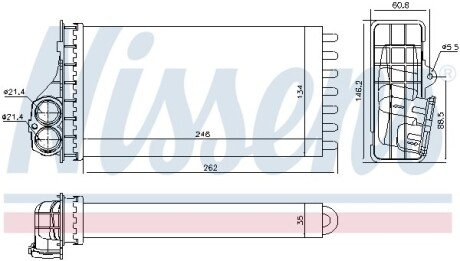 Радіатор опалювача салону First Fit NISSENS 707091