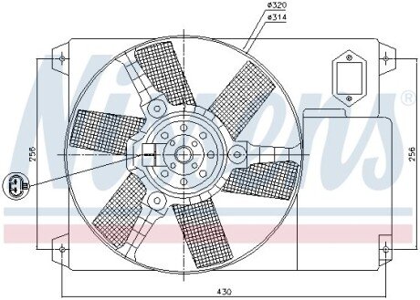 Вентилятор NIS NISSENS 85020