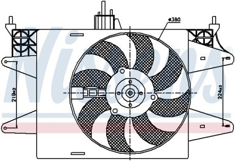 Вентилятор NIS NISSENS 85572