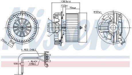 Вентилятор салона NI NISSENS 87385