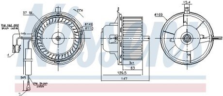 Вентилятор салона NISSENS 87404