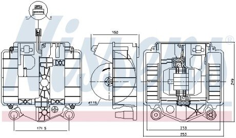 Крильчатка вентилятора NIS NISSENS 87461