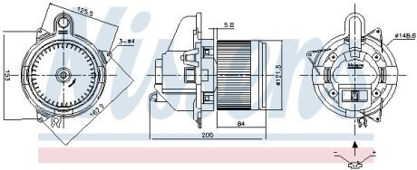 Вентилятор салона NI NISSENS 87501