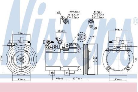 Компресор кондиціонера NISSENS 890182