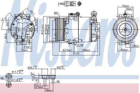 Компресор кондиціонера NI NISSENS 89042