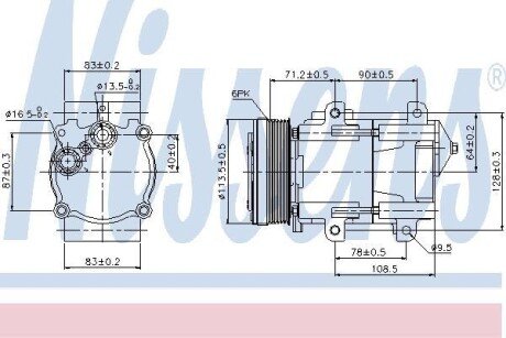 Компресор кондиціонера NI NISSENS 89046